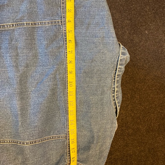 Chico’s size S denim jacket with colorful lining - Picture 5 of 7